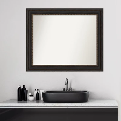 Amanti Art Accent Bronze Non-Beveled Bathroom Wall Mirror 4 Amanti Art Accent Bronze Non-Beveled Bathroom Wall Mirror - Image 4