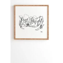 Jessa Gilbert Cozy Winter Cabin Bamboo Framed Wall Art - Deny Designs -Home Decoration Sale GUEST 5f1beb74 2ce5 45ff ad08 2adedf893da5