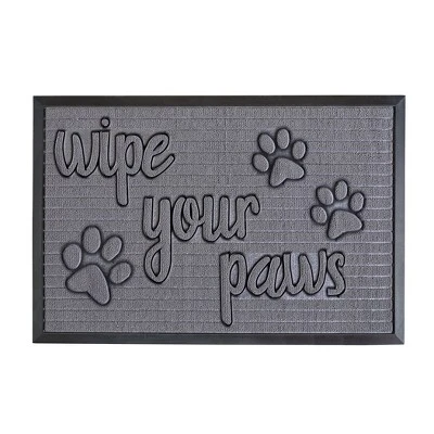 Collections Etc Unique Wipe Your Paw Skid-Resistant Utility Rug 6 Collections Etc Unique Wipe Your Paw Skid-Resistant Utility Rug - Image 6