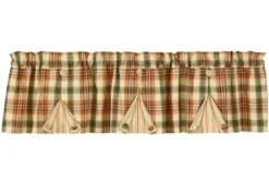 Park Designs Lemon Pepper Lined Button Pleat Valance - 14"L