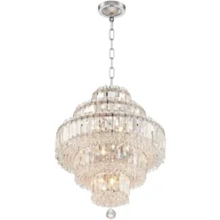 Vienna Full Spectrum Magnificence Chrome Chandelier 18 1/2" Wide Modern Faceted Crystal Glass 18-Light LED Fixture For Dining Room Home Kitchen Island -Home Decoration Sale GUEST 618e0001 f3f8 4ca0 939b 8c658e8580cf