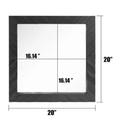 Wood Chevron Decorative Wall Mirror Black - Stonebriar Collection -Home Decoration Sale GUEST 62e80524 be29 46d8 8857 f7c01b57ce33