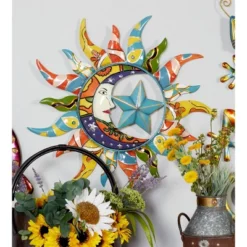 Metal Sun And Moon Indoor Outdoor Iron Wall Decor With Abstract Patterns - Olivia & May 30 Metal Sun And Moon Indoor Outdoor Iron Wall Decor With Abstract Patterns - Olivia & May -Home Decoration Sale GUEST 63d75b33 43a3 452e ad55 9d6d3b01b527