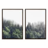 (Set Of 2) 23" X 33" Sylvie Foggy Day Framed Canvas Set By Creative Bunch Brown - Kate & Laurel All Things Decor