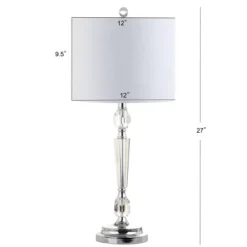 27" (Set Of 2) Victoria Crystal Table Lamp (Includes LED Light Bulb) Clear - JONATHAN Y -Home Decoration Sale GUEST 6468d176 af68 424f 915c d6cd353351b9
