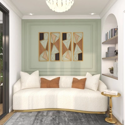 Modern Metal Abstract Wall Decor Set Of 2 Brown - CosmoLiving By Cosmopolitan 9 Modern Metal Abstract Wall Decor Set Of 2 Brown - CosmoLiving By Cosmopolitan - Image 9