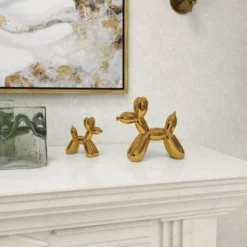 Set Of 2 Ceramic Balloon Dog Sculptures - Olivia & May 23 Set Of 2 Ceramic Balloon Dog Sculptures - Olivia & May -Home Decoration Sale GUEST 66cba9eb 8f92 45c1 ab80 bd26e82c109e