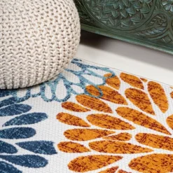 Crisantemo Floral Indoor/Outdoor Area Rug - JONATHAN Y -Home Decoration Sale GUEST 688b951f b8fe 47e7 99db fb09b7d4ab51