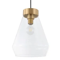 1-Light Montey Globe Pendant With Shade Brushed Gold - EGLO
