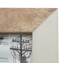 5x7 Inches White Wood, Resin & Glass Photo Frame - Foreside Home & Garden -Home Decoration Sale GUEST 6b9d39d4 71a8 4e33 b978 84a46439ebd2