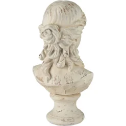 Kensington Hill Classic Greek 17 1/2" High Antique White Bust Sculpture -Home Decoration Sale GUEST 6c547b49 f29f 4209 a27e 1f515249f944