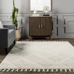 Arvin Olano X RugsUSA - Balboa Textured Tile Area Rug -Home Decoration Sale GUEST 6c667125 b091 4d27 bce9 eeec5d6ffb67