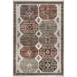 NuLOOM Evie Global Inspired Emblem Fringe Area Rug 14 NuLOOM Evie Global Inspired Emblem Fringe Area Rug -Home Decoration Sale GUEST 6e985424 fa10 437d a3c2 8bf1fcf52c8b
