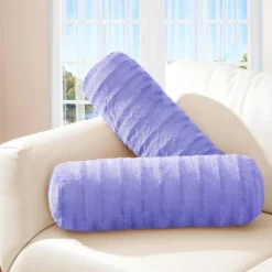 Cheer Collection Decorative Faux Fur Bolster Pillows Set Of 2 -Home Decoration Sale GUEST 6edcebfe e925 4877 8505 a4dd70684394