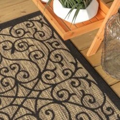Madrid Vintage Filigree Textured Weave Indoor/Outdoor Area Rug - JONATHAN Y -Home Decoration Sale GUEST 6f3059d3 0dd9 495c acda 86c0f0953c3d
