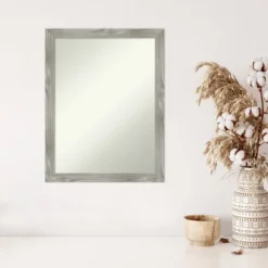 21" X 27" Non-Beveled Dove Gray Wash Square Wall Mirror - Amanti Art -Home Decoration Sale GUEST 7195f34c 9c71 440d b2f8 a22c37029810