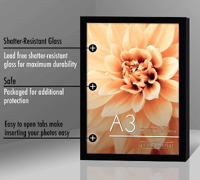 Americanflat Poster Frame With Plexiglass - Available In A Variety Of Sizes And Styles 1 Americanflat Poster Frame With Plexiglass - Available In A Variety Of Sizes And Styles