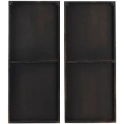 Contemporary Wood Wall Mirror Set Of 2 Brown - Olivia & May -Home Decoration Sale GUEST 72bde4a1 f9e9 4b91 9948 be2610e65459