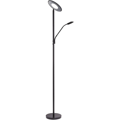 360 Lighting Modern Floor Lamp With Reading Light LED 71.5" Tall Decker Black Metal Acrylic Diffuser For Living Room Reading Office 6 360 Lighting Modern Floor Lamp With Reading Light LED 71.5" Tall Decker Black Metal Acrylic Diffuser For Living Room Reading Office - Image 6