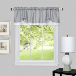Ben&Jonah Vanessa 14" X 58" Elegant Solid Color Modern Fashion Window Valance -Home Decoration Sale GUEST 72eef114 251f 44a6 bc6d 73d96ba19714