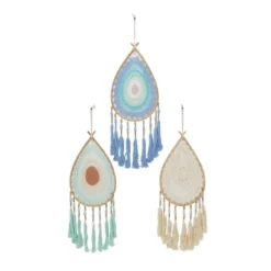 Set Of 3 Cotton Macrame Handmade Woven Dreamcatcher Wall Decors With Fringe Tassels - Olivia & May 8 Set Of 3 Cotton Macrame Handmade Woven Dreamcatcher Wall Decors With Fringe Tassels - Olivia & May -Home Decoration Sale GUEST 73cdca28 9669 40c0 8db1 515fd3f7cba0