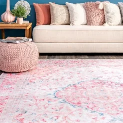 NuLOOM Patsy Vintage Medallion Machine Washable Area Rug -Home Decoration Sale GUEST 7428d5eb 6e26 4b4f 924a e7aaf8b6e5f1