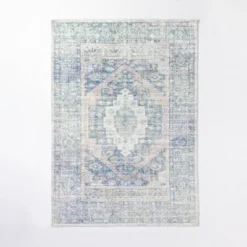 Brighton Distressed Vintage Persian Rug Light Blue - Threshold™ Designed With Studio McGee -Home Decoration Sale GUEST 749f8c26 ca3a 4ac4 b6de f950c498d722