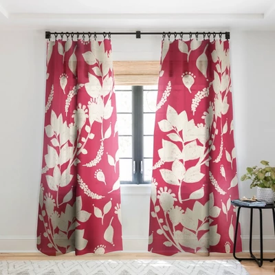 Viviana Gonzalez Floral Magenta Vibes Single Panel Sheer Window Curtain - Deny Designs 6 Viviana Gonzalez Floral Magenta Vibes Single Panel Sheer Window Curtain - Deny Designs - Image 6