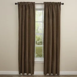 Park Designs Sturbridge Lined Panel - 84"L - Black