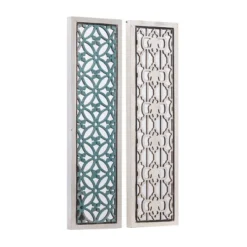 Wood Geometric Intricately Carved Wall Decor With Mirror Set Of 2 White - Olivia & May 11 Wood Geometric Intricately Carved Wall Decor With Mirror Set Of 2 White - Olivia & May -Home Decoration Sale GUEST 787ce825 796f 4750 a221 f1971bfbdbcd