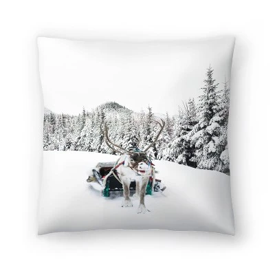 Reindeer And Snowy Forest Trees By Tanya Shumkina Throw Pillow - Americanflat 7 Reindeer And Snowy Forest Trees By Tanya Shumkina Throw Pillow - Americanflat - Image 7