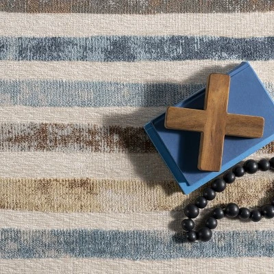 NuLOOM Jenae Multi Striped Machine Washable Area Rug 5 NuLOOM Jenae Multi Striped Machine Washable Area Rug - Image 5