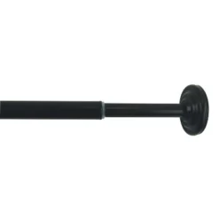Adjustable Mini Tension Stainless Steel Rod 1/2" Diameter Black By Versailles