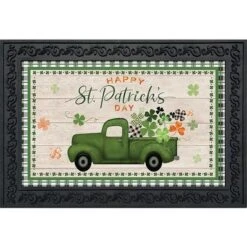 St. Pat's Pickup Holiday Doormat Indoor Outdoor 30" X 18" Briarwood Lane