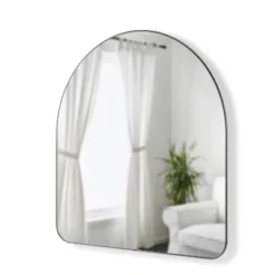 34" X 36" Hubba Arched Mirror Metallic Titanium - Umbra