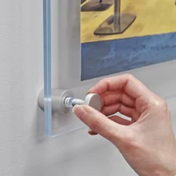 Azar Displays Floating Acrylic Wall Frame With Silver Stand Off Caps: 18" X 24" Graphic Size, Overall Frame Size: 22" X 28" -Home Decoration Sale GUEST 7c73d599 06d8 4872 bfb3 adea54b7469b