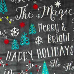 Great Bay Home Velvet Plush Fleece Reversible Warm And Cozy Holiday Throw -Home Decoration Sale GUEST 7dcb72f3 4b84 416b 9507 19126443f0b8