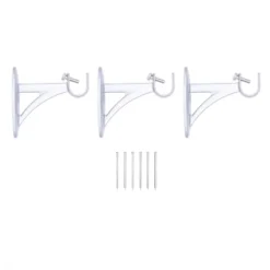 Kenney Fast Fit Easy Install Buchanan 5/8" Decorative Window Double Curtain Rod