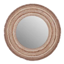 Wood Braided Frame Wall Mirror Beige - Olivia & May -Home Decoration Sale GUEST 80c03430 451b 4109 9813 820467deb4b6