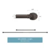 Hastings Home Bronze Curtain Rod With Cone Finials