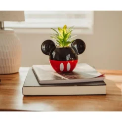Silver Buffalo Disney Mickey Mouse 3-Inch Ceramic Mini Planter With Artificial Succulent -Home Decoration Sale GUEST 8145dbd3 c37e 40e6 81a2 a853688cbe81