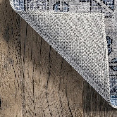 NuLOOM Eva Machine Washable Vintage Faded Medallion Area Rug 6 NuLOOM Eva Machine Washable Vintage Faded Medallion Area Rug - Image 6