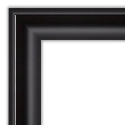 34" X 28" Non-Beveled Grand Black Wall Mirror - Amanti Art 2 34" X 28" Non-Beveled Grand Black Wall Mirror - Amanti Art - Image 2