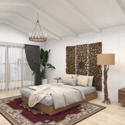 Rustic Floor Lamp Beige - Olivia & May -Home Decoration Sale GUEST 847f09bb 2fa3 4015 b90d 4da27ce2e786