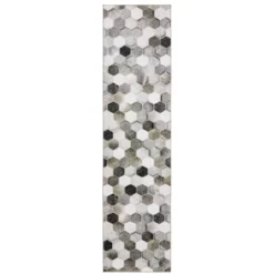 Marcel Geometric Block Animal Print Area Rug White/Gray - Captiv8e Designs -Home Decoration Sale GUEST 84c58218 37c9 482e a8d5 33bc470148bd