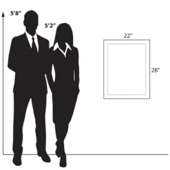 Azar Displays Floating Acrylic Wall Frame With Silver Stand Off Caps: 18" X 24" Graphic Size, Overall Frame Size: 22" X 28" -Home Decoration Sale GUEST 87022b2f d82f 43ec 923c eebeba893362