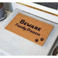 BirdRock Home Friendly Pooch Coir Front Door & Entry Doormat - 18" X 30" -Home Decoration Sale GUEST 875d6acb 2ea6 48f6 9591 a36c0aed9136