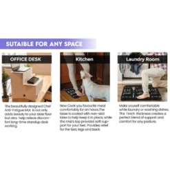 Pizza Pasta Chefs Designer Chef Oil & Stain Resistant Anti-Fatigue Kitchen Floor Mat -Home Decoration Sale GUEST 8780ac63 e163 4460 85f3 a6f24625231c 1