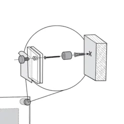 Azar Displays Floating Acrylic Wall Frame With Silver Stand Off Caps: 18" X 24" Graphic Size, Overall Frame Size: 22" X 28" -Home Decoration Sale GUEST 886b7015 7362 4d1b bda2 9e7a576c11bc