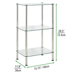 MDesign Floor Storage Tower Unit, 3 Tier -Home Decoration Sale GUEST 8c3a7fe5 2146 4177 97ef 7214b15f3151